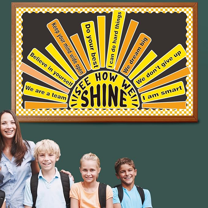 Summer Bulletin Board Set Classroom Affirmation Station Sunshine Decorations Summer Motivational Positive Wall Decor Growth Mindset Mental Health Posters for Teachers School Supplies