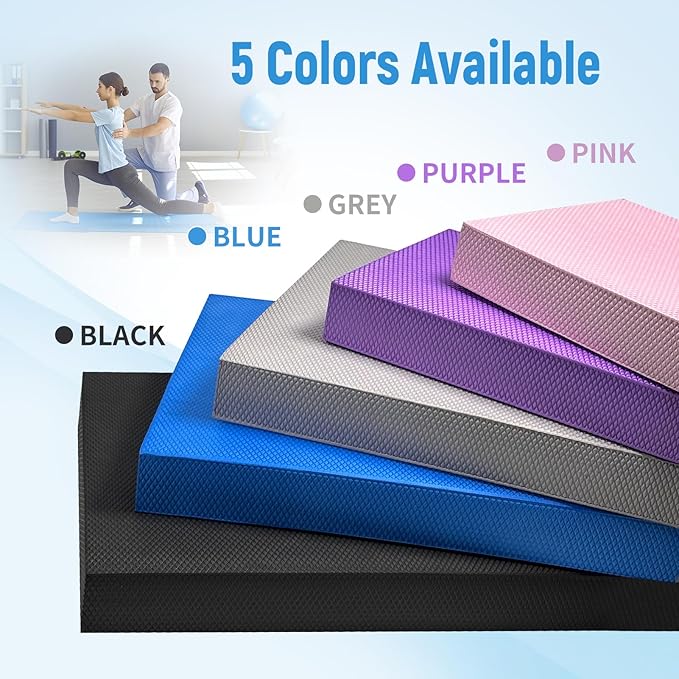 High-Density Balance Pad for Exercise,Non-Slip Foam Mat for Pilates, Fitness,Yoga, Core Training Physical Therapy, Knee Pad for Floor