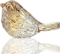 H&D HYALINE & DORA Blown Glass Birds Collectible Figurines Crystal Birds Gifts for Women Glass Figurines for Animal Lovers for Table Centerpiece Home Decor(Champagne)
