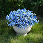 24 Bundles Artificial Flowers for Outdoor Faux Plants for Spring Summer Decoration, UV Resistant Realistic Silk Plastic Fake Flowers Garden Porch Patio Balcony Yard Front Home Decor