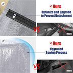 Cosy Family 4 Pack Heavy Duty Extra Large Moving Bags with Backpack Straps - Strong Handles & Zippers, Storage Totes For Space Saving, Fold Flat, Alternative to Moving Box (X-Large-Set of 4, Silver)