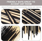 HOSSIAN Reed Diffuser Sticks - Reed diffusers-Reed Sticks -Diffuser Glass Bottles-Diffuser Refills- Natural Rattan Wood Replacement for Aroma Fragrance (7.87"* 3.5mm Black and Beige)