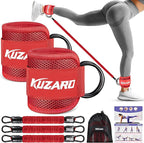 Ankle Resistance Bands with Cuffs, Ankle Weights Bands for Working Out, Women Leg and Glutes Workout Equipment, Exercise Bands for Kickbacks, Butt and Booty Trainer, Home Gym Fitness Equipment