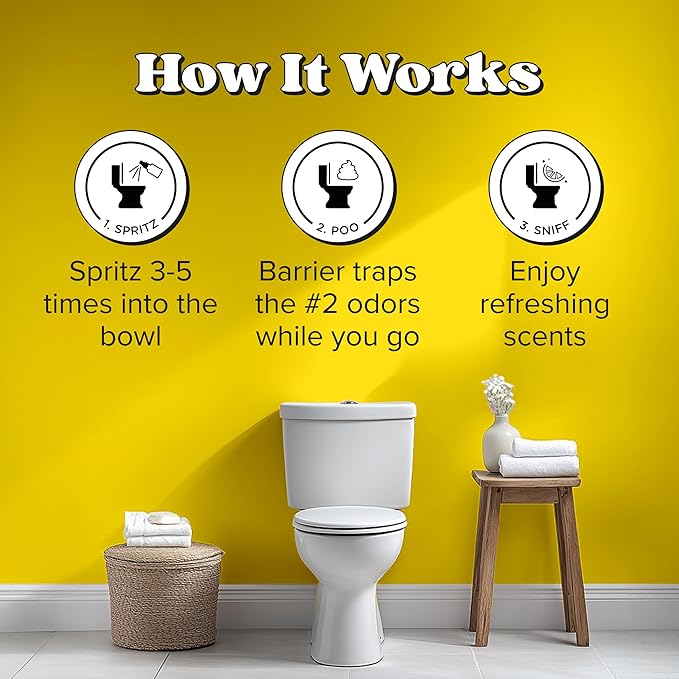 Poo-Pourri Before-You-Go Toilet Spray, Travel Essentials, .34 Fl Oz, In A Pinch Variety 5 Pack, Each Up to 20 Uses, On-The-Go Bathroom Odor Deodorizer with Essential Oils, TSA Approved Size, 5 Scents