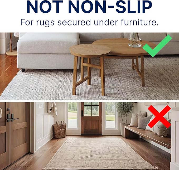 RUGPADUSA - Eco-Plush - 7'6" x 9'6" - 1/4" Thick - 100% Felt - Premium Cushioned Rug Pad - Available in 3 Thicknesses, Many Custom Sizes