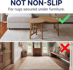 RUGPADUSA - Eco-Plush - 10'x14' - 1/4" Thick - 100% Felt - Premium Cushioned Rug Pad - Available in 3 Thicknesses, Many Custom Sizes