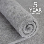 RUGPADUSA - Eco-Plush - 8'x11' - 1/2" Thick - 100% Felt - Luxurious Cushioned Rug Pad - Available in 3 Thicknesses, Many Custom Sizes
