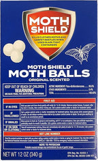 Moth Shield Moth Ball Traps for Clothes, Furniture, Carpet and Pantry Moths, 12 Ounce Box (Original Scented, 12 Ounce (2 Pack))
