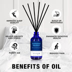 Xcleen Reed Diffuser Set for Home| 3.7 Oz(110ml) Hawaiian Holiday Fragrance Diffuser | with Mangoes, Pineapples, Peaches & Melons Scented Oil Sticks Diffuser, Air Fresheners for Home, Bathroom