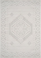 Modern Micro Loop Indoor Area Rugs for Living Room Bedroom Kitchen Geometric Trellis White 8x10 Luxury Durable Low and High Pile Non-Shedding Stain Resistant Soft Area Carpet 8 x 10