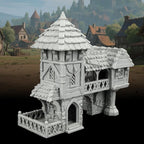 Tudor Style Village Home Tabletop Scenery – 25mm Scale High-Detail Unpainted Terrain for DND Bundle, Dungeons and Dragons RPG Accessory – Medieval Village C AF1124C