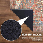 Keen Home Design 3x5 Rug - Machine Washable Entry Rug with Non-Slip Backing, Ideal for Enteryway, Kitchen, Bathroom, Laundry Room - Vintage, Easy Clean, Durable, Low Pile Rug - (3' x 5')