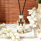 Clesh Reed Diffuser Set, 6.7 oz Jasmine Scented Diffuser with Sticks, Home Fragrance Reed Diffuser for Bathroom Shelf Decor