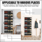 Windyun 40 Over the Door Shoe Organizer Large Breathable Mesh Pockets Hanging Shoe Rack for Closet Black Behind Door Hanger Storage Holder Nonslip Hooks for Women Men Entryway Bedroom Utility Room