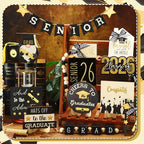 Mifoci 19 Pcs Graduation Tiered Tray Decor Set 2026 Graduation Farmhouse Wooden Sign Tray Decorative for Party Kitchen Table Centerpiece Supplies