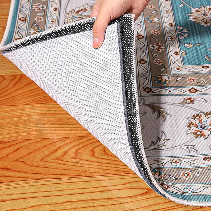 Waterproof Rug Pad, 3x5 ft Under Area Rug Carpet Pad, Non Slip Felt Rug Pads for Hardwood Floors, Keep Carpets in Place Soft and Prevent Rug from Wrinkling or Buckling
