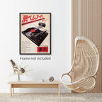 Podafu Japanese Retro Music Poster Canvas Wall Art Vintage Asian Decor Print for Bedroom Living Room Decorations Artwork 20x30in Unframed