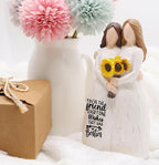 Friendship Gifts for BFF, 6” Best Friends Sculpted Hand-Painted Figurine Statue, Friendship Gift for Besties Birthday Gifts for Women, Christmas, Thanksgiving, Gift for Best Friend Birthday