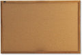Quartet Cork Bulletin Board 36"W x 24"H Pin Board, Oak Finish Frame (303)