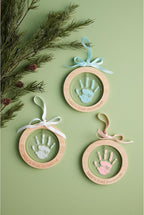Mud Pie Blue Handprint Ornament