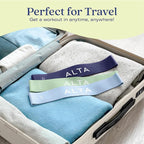 ALTA Mini Loop Bands for Exercise - Premium Durable Latex - Small Resistance Bands for Women, Booty Bands for Working Out, Leg Stretch Loops for Physical Therapy, Pilates Exercise Mini Bands Set