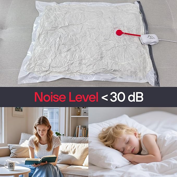 20 Pack Vacuum Storage Bags with Electric Pump - Space-Saving Compression Bags for Travel, Luggage & Suitcase Organization