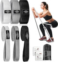 Fabric Resistance Bands for Working Out, 6Pack Non-Slip Exercise Bands for Women and Men, Fabric Booty Bands for Home, Fitness, Pilates, Stretching