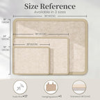 Bulletin Board, 36 x 24 inches Decorative Felt Board Foldable Photo Board Pin Boards, Cork Board Alternative for Walls, Office, Home, Classroom with Pushpins ＆ Small Storage Bag, Beige