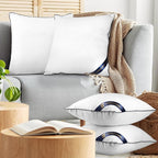 Utopia Bedding Throw Pillow Inserts (Pack of 4, White), 22 x 22 Inches Decorative Indoor Pillows for Sofa, Bed, Couch, Cushion Sham Stuffer
