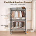 Whitmor Modern Industrial Wardrobe