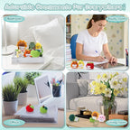 VioraWhite 18 Pcs Crochet Dolls Bulk Positive Handmade Knitted Emotional Fruit Vegetable Dolls with Encouragement Cards for Employee Appreciation Gifts, Coworker Team Building Keepsakes