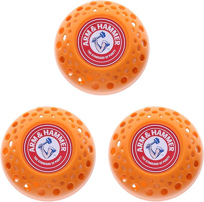 Arm & Hammer OdorBusterz® Odor Eliminator Balls, Fresh Burst, 3 Count – Baking Soda Odor Control for Closets, Drawers, Hampers & Small Spaces