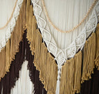 IOWER Macrame Wall Hanging Boho Wall Art - Extra Large 75" W x 35" L - Wedding Background Decor for Living Room Bedroom - Modern Craftsmanship
