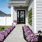6 Pcs Artificial Petunia Flowers for Outdoor, Fake Spring Petunias Faux Silk Flowers for Outdoors UV Resistant Plants for Planters Garden Porch Patio Window Box Indoor Table Decor(Violet Lotus)
