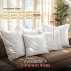 Utopia Bedding 20x20 Pillow Inserts, Set of 2, White – Indoor Decorative Throw Pillows for Bed, Sofa & Couch – Soft, Supportive & Fluffy Cushion Inserts