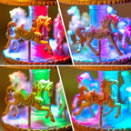 Carousel Music Box Gift, Wind Up Musical Box with Light Christmas Valentine's Day Anniversary Birthday Gifts for Wife Girls Girlfriend Daughter Son Plays You are My Sunshine