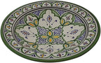 Ceramic Plates Moroccan Handmade Serving Wall Hanging Exquisite Colors Decorative 14 inches Diameter