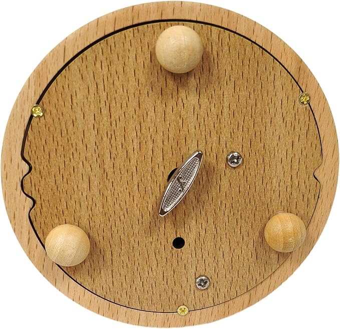 Briskfeel Wooden Music Box with Rotating Couple Holding up an Umbrella - Plays You are My Sunshine Mechanical Musical Box - Gift for Birthday, Valentine's Day, Wedding, Anniversary