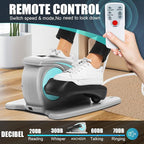 ANCHEER Under Desk Elliptical Machine - Quiet Pedal Exerciser for Seniors, Office & Home, Low-Impact Seated Leg Workout Equipment, Smart LCD Display, Remote Control
