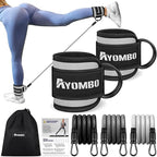 Ankle Resistance Bands with Cuffs, Home Gym Workout Equipment, Lifting Glute Butt Exercise Equipment for Women, Ankle Weights Fitness Set, Leg Booty Equipment for Training Perfect Body Shape