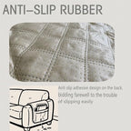 Remote Control Holder for Couch, Armchair Caddy for Recliner Sofa Armrest Organizer, PU Waterproof Non-Slip Bedside Storage with 5 Pocket for Cell Phone TV Remote Magazine Tablet Glass Black