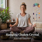 Chakra Dream Catchers Chakra Crystals Stones Crystal Sun Catcher for Windows Hanging Decoration Garden Wall Meditation Yoga Room Decor