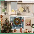 Antimbee 2 Pack Suction Wreath Hangers for Front Door, Heavy Duty Large Suction Cup Hooks Hanging Easter Garland, Reusable Wreath Door Hanger for Outdoor Window Shower, Hold Up to 18 Lbs