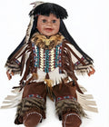 22" Collectible Native American (Indian) Vinyl Doll - VM221076 (Harsha)