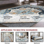 Waterproof Rug Pad, 4x4 ft Area Rug Non-Slip Carpet Pad, Non-Slip Rug Pads for All Floors and Finishes, Felt Pad for Hardwood Floors, Keeps Carpets in Place Soft and Safe