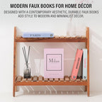 PROBENEX Pastel Medium | 4 PCS Faux Decorative Books for Home Decor | Not Real Books (Cardboard Boxes) | Coffee Table, Shelf Styling & Modern Aesthetic Accent Pieces for Living Room, Office