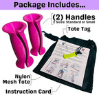 Bandle™ - True Ergonomic Handles for Resistance Bands | Unleash The Full Potential of Pain-Free, Full-Body Workouts | Durable & Comfortable for High-Intensity Training (2 Handles)