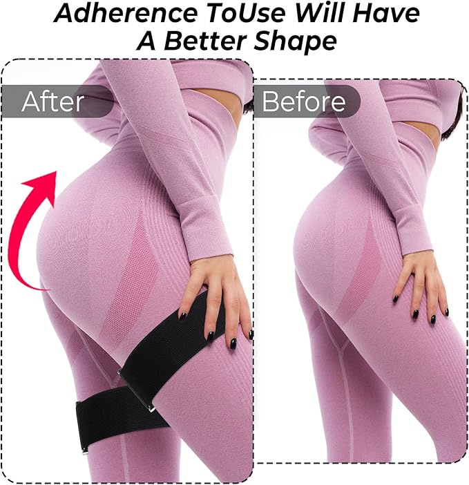 BFR Occlusion Bands for Women Glutes Blood Flow Restriction Bands Best Fabric Resistance Band Adjustable Bundle Booty Band for Exercising Legs Butt Hip Building Workouts Squat Butt Thigh Fitness
