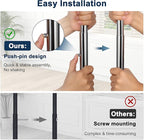 Whitmor Heavy Duty Adjustable Garment Rack-Rolling Clothes Organizer, Black and Chrome