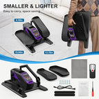 VIVURN-018 Under Desk Elliptical 12 Speed 5 Modes Mini Motorized Leg Exerciser While Sitting for Seniors As Seen on TV with Non-Slip Mat Quiet & Portable Electric Pedal Exerciser for Home and Office